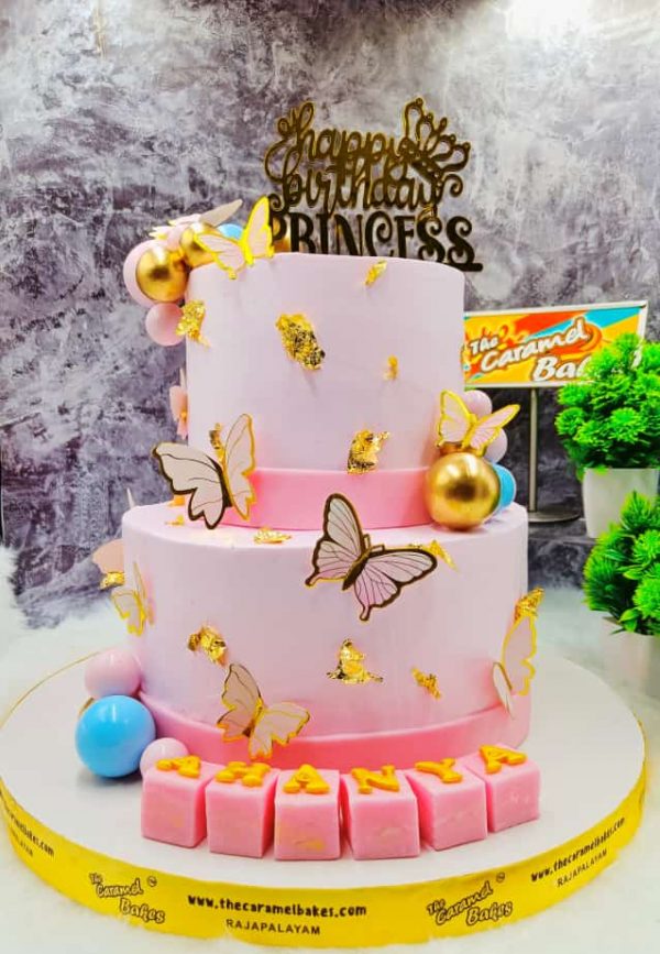 2 Tier birthday cake 22