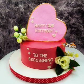 2Tier Hearty Birthday Special cake1