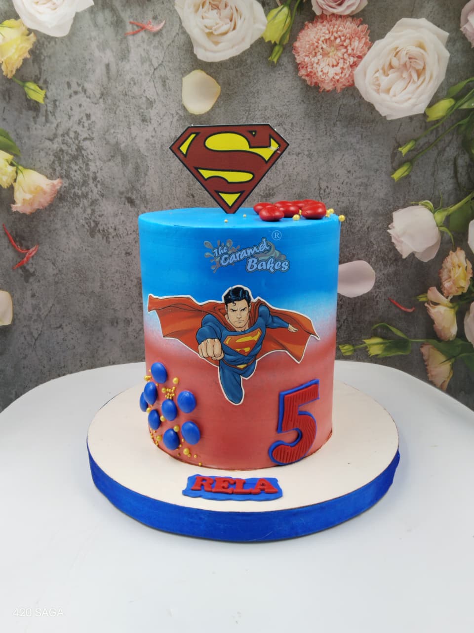 Superman Theme cake 2