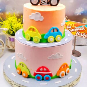 2Tier Car theme Cake2