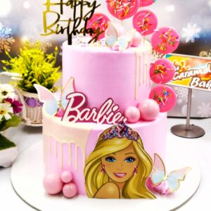 2Tier Barbie cake7