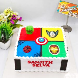 Avengers Theme cake6