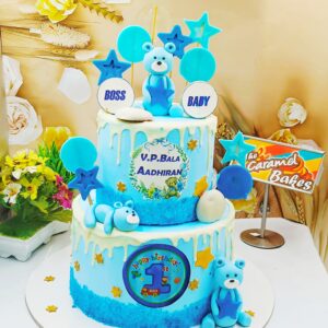 2Tier Teddy theme cake14