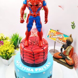 2Tier Spiderman cake2