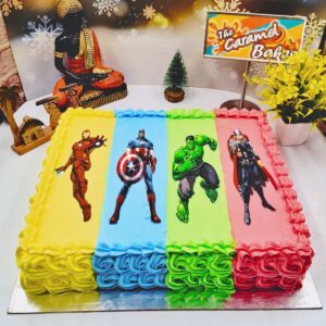 Avengers Theme cake7