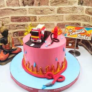 Fire Engine theme Cake