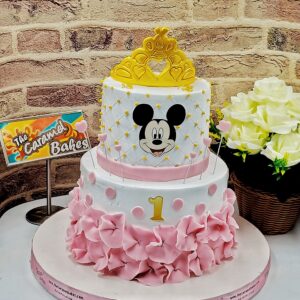 2Tier Micky theme cake3