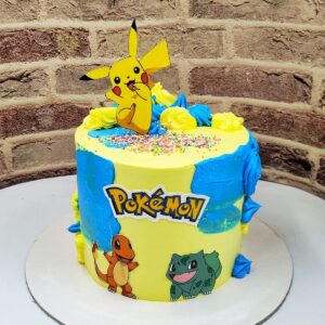Pokemon theme cake1