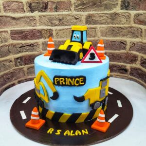JCB Theme cake6