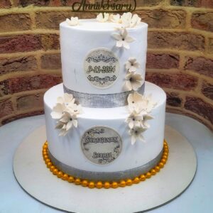 2Tier wedding cake8