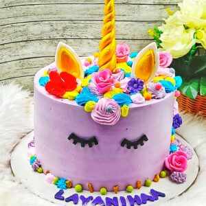 Unicorn theme cake3