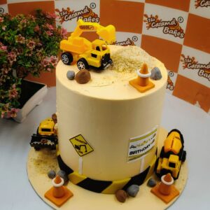 JCB Theme cake5