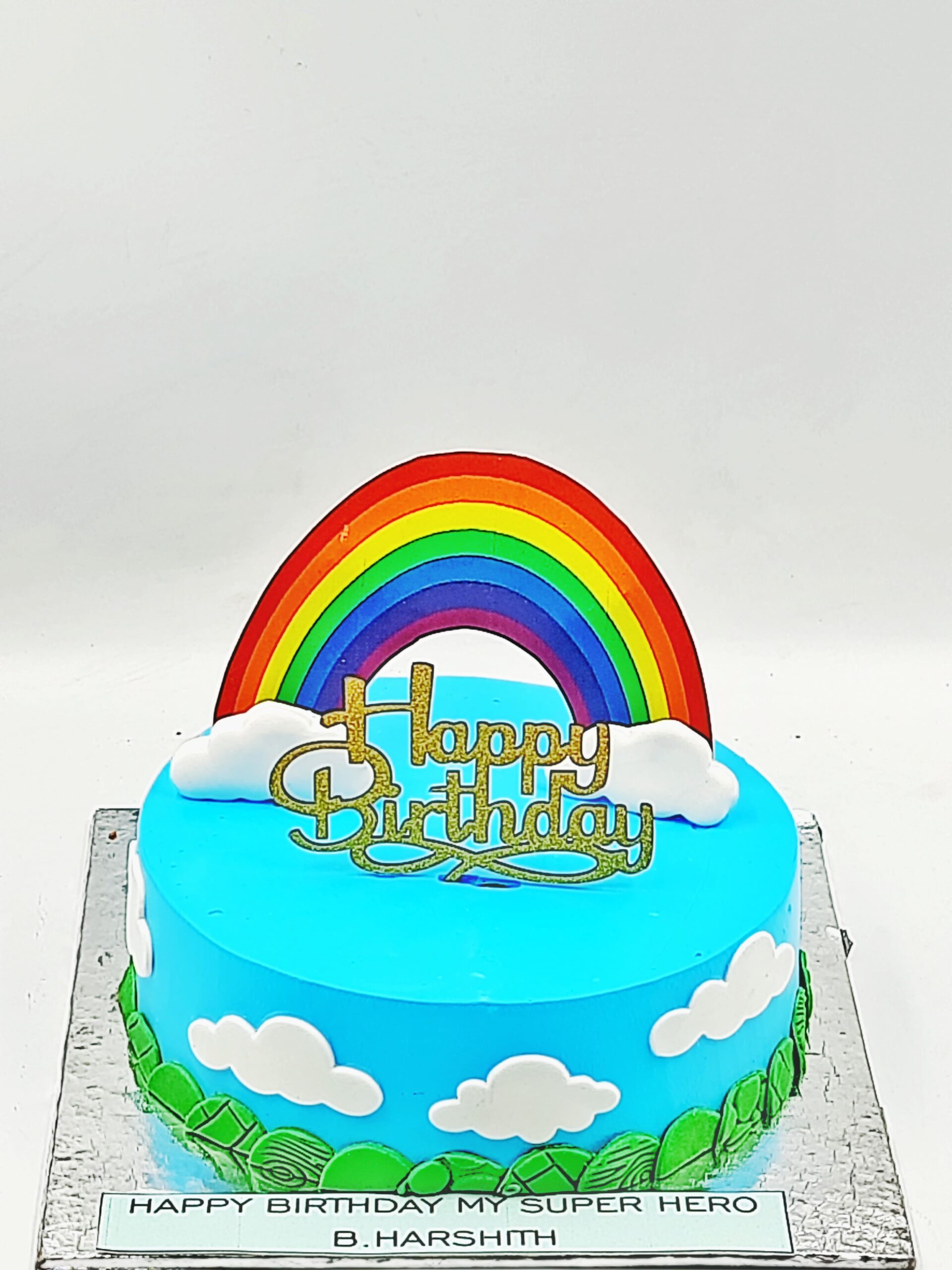 Cloudy Rainbow cake7