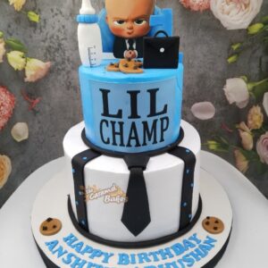 2 Tier Boss Baby Cake2