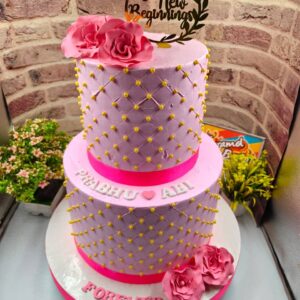 2Tier wedding cake7