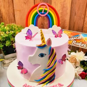 Unicorn theme cake2
