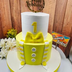 2Tier First birthday cake7