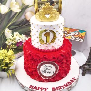 2Tier Crown Cake1