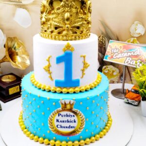 2Tier Crown Cake2