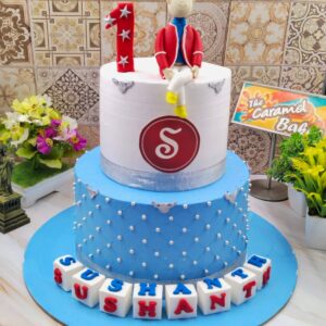 2Tier Prince crown cake2