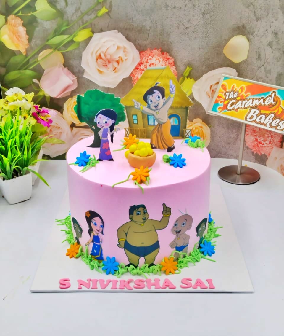 Chotta Bheem theme cake1