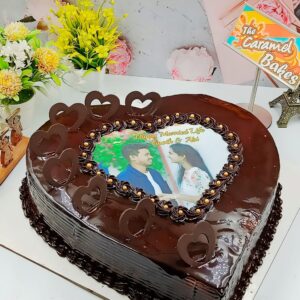 Hearty Chocotruffle Photo cake