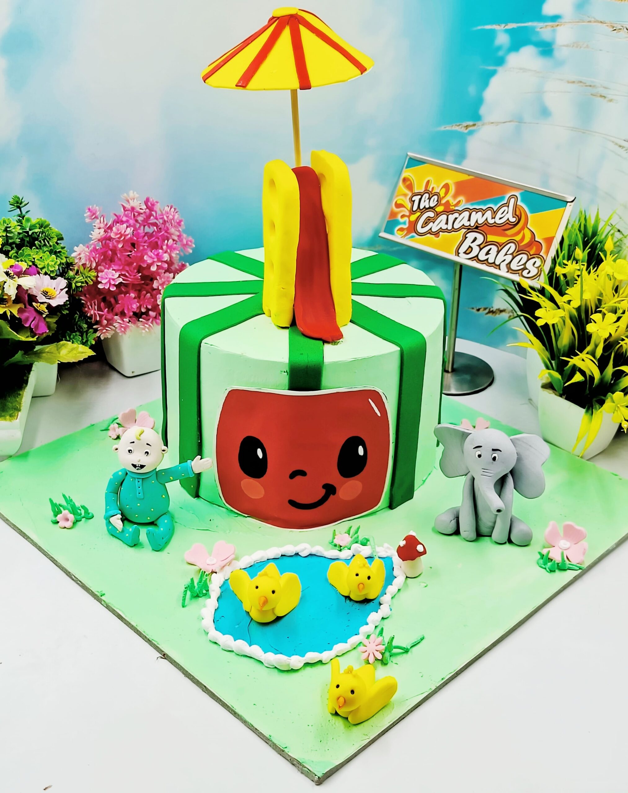 Cocomelon Theme cake11