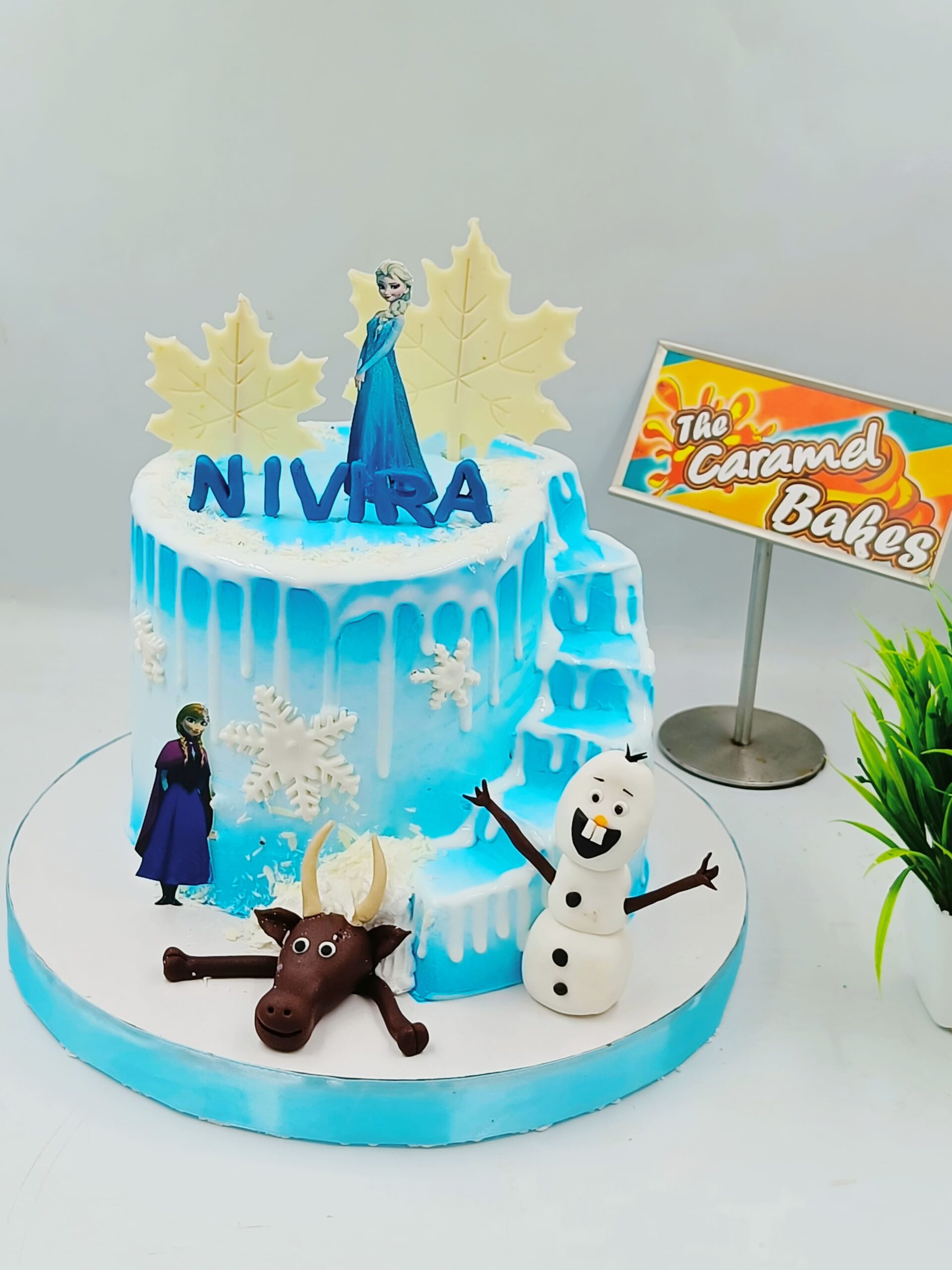 Frozen Elsa theme cake3