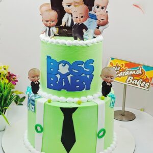 2Tier Boss baby cake6