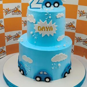 2Tier Car theme Cake3