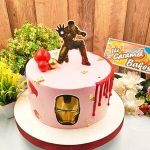 Iron man Theme cake8