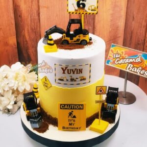 JCB Theme cake3