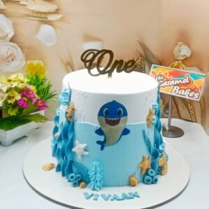 Shark theme cake1