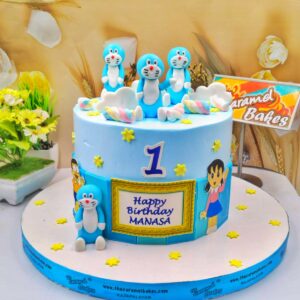 Doraemon Theme Cake1