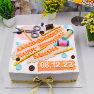 Tailoring theme cake1