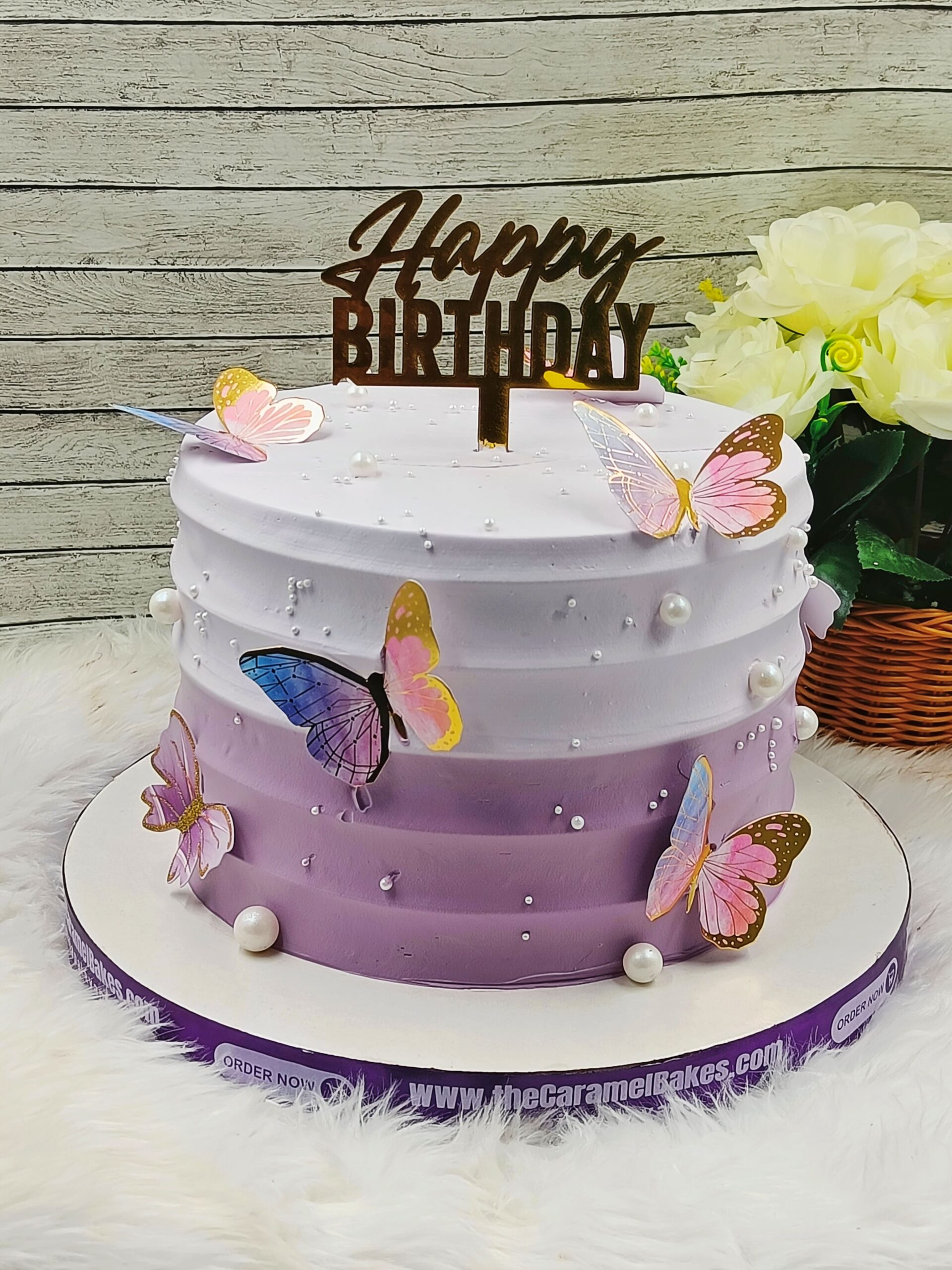 Butterfly theme cake7