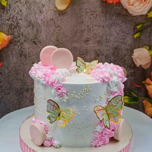 Butterfly theme cake6