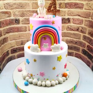 2Tier Unicorn Theme Cake4