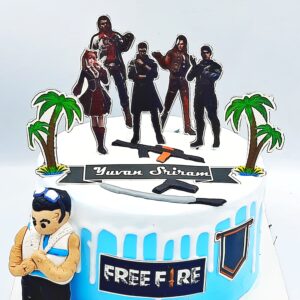 Free Fire Theme cake1