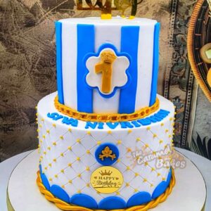 2Tier First birthday cake19