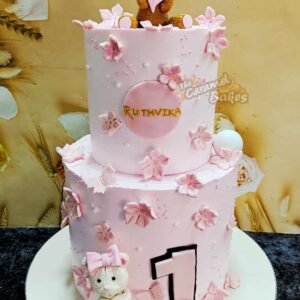 2Tier Teddy theme cake18