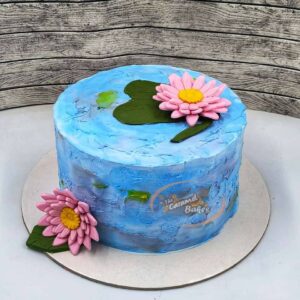 Floral theme cake3