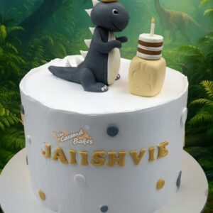 Little Dino Theme cake2