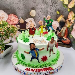 Motu Patlu Theme Cake3