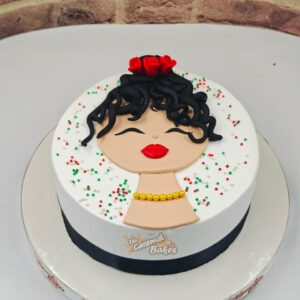 Face theme cake1