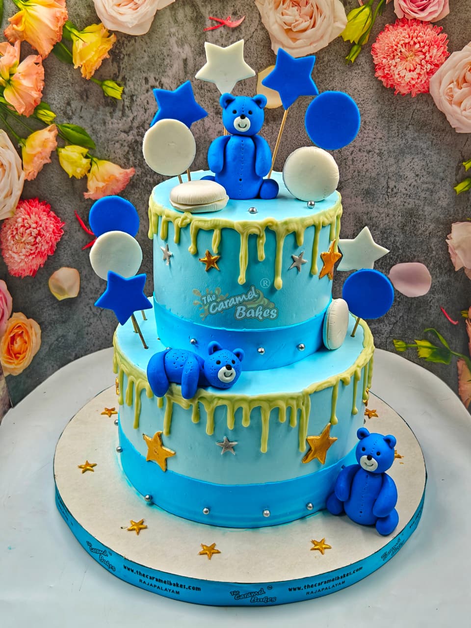 2Tier Teddy theme cake17