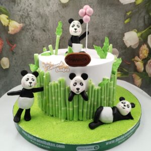 Panda Theme cake