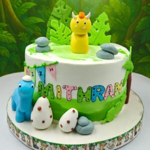 Little Dino Theme cake1