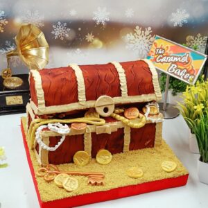 Gold Treasure Theme Cake