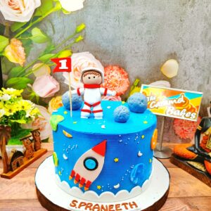 Space Astronaut Theme Cake2